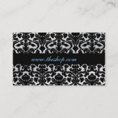 VISITEKAARTJE ELEGANT DAMASK (Achterkant)