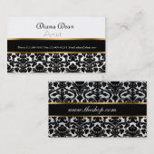 VISITEKAARTJE ELEGANT DAMASK (Voorkant / Achterkant)