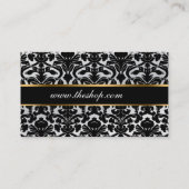 VISITEKAARTJE ELEGANT DAMASK (Achterkant)