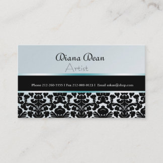 VISITEKAARTJE ELEGANT DAMASK