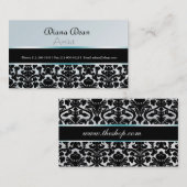 VISITEKAARTJE ELEGANT DAMASK (Voorkant / Achterkant)