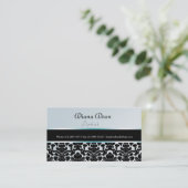 VISITEKAARTJE ELEGANT DAMASK (Staand voorkant)