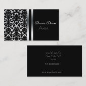 VISITEKAARTJE ELEGANT DAMASK (Voorkant / Achterkant)