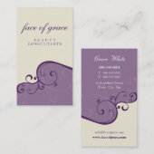 VISITEKAARTJE:: elegant delicaat 10 Visitekaartje (Voorkant / Achterkant)