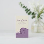 VISITEKAARTJE:: elegant delicaat 10 Visitekaartje (Staand voorkant)