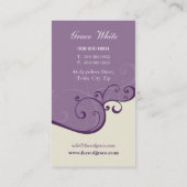 VISITEKAARTJE:: elegant delicaat 10 Visitekaartje (Achterkant)