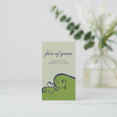 VISITEKAARTJE:: elegant delicaat 12 Visitekaartje (Staand voorkant)