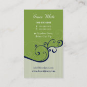 VISITEKAARTJE:: elegant delicaat 12 Visitekaartje (Achterkant)