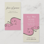 VISITEKAARTJE:: elegant delicaat 3 Visitekaartje (Voorkant / Achterkant)