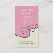 VISITEKAARTJE:: elegant delicaat 3 Visitekaartje (Achterkant)