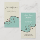 VISITEKAARTJE:: elegant delicaat 5 Visitekaartje (Voorkant / Achterkant)