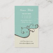 VISITEKAARTJE:: elegant delicaat 5 Visitekaartje (Achterkant)