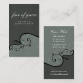 VISITEKAARTJE:: elegant delicaat 6 Visitekaartje (Voorkant / Achterkant)