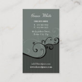 VISITEKAARTJE:: elegant delicaat 6 Visitekaartje (Achterkant)