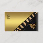 Visitekaartje Elegant Gold Black Jewel Wild 2 (Achterkant)