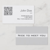 visitekaartje Elegant Grey (Voorkant / Achterkant)