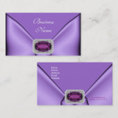 Visitekaartje Elegant Mauve Paarse Juweel (Voorkant / Achterkant)