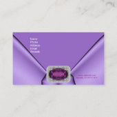 Visitekaartje Elegant Mauve Paarse Juweel (Achterkant)