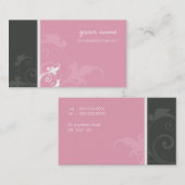 VISITEKAARTJE Elegant Organic Verve Pink Grey (Voorkant / Achterkant)