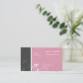 VISITEKAARTJE Elegant Organic Verve Pink Grey (Staand voorkant)