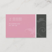 VISITEKAARTJE Elegant Organic Verve Pink Grey (Achterkant)