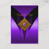 Visitekaartje Elegant Paarse gouden juweel (Voorkant)
