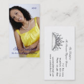 Visitekaartje Elegant Profile Pageant (Voorkant / Achterkant)