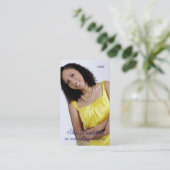 Visitekaartje Elegant Profile Pageant (Staand voorkant)