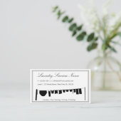 Visitekaartje Elegant Two Tone Laundry Services (Staand voorkant)