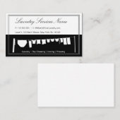 Visitekaartje Elegant Two Tone Laundry Services (Voorkant / Achterkant)