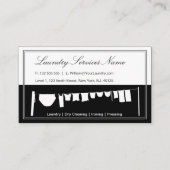Visitekaartje Elegant Two Tone Laundry Services (Voorkant)