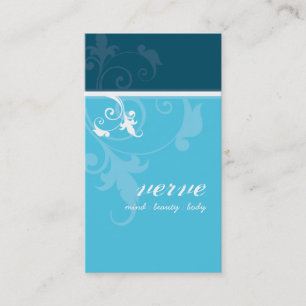 VISITEKAARTJE Elegant Verve Bladerdek blauwgroen A