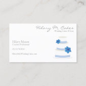 Visitekaartje Elegant Wedding Cake Designer (Achterkant)