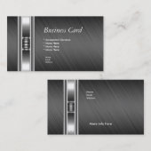 Visitekaartje Elegant Zilver Chroom Grijs Elite (Voorkant / Achterkant)
