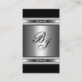 Visitekaartje Elegant Zilver Zwart Elite 3 (Achterkant)