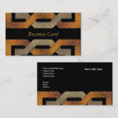 Visitekaartje Elegant Zwart Brons Glas (Voorkant / Achterkant)