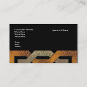 Visitekaartje Elegant Zwart Brons Glas (Achterkant)