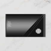 Visitekaartje Elegant Zwart Diamond Jewel (Achterkant)