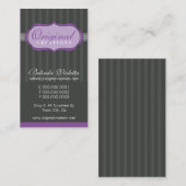 VISITEKAARTJE:: elegante flamboyant P1 Visitekaartje (Voorkant / Achterkant)