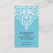 VISITEKAARTJE elegante stijlvolle damast (Achterkant)