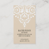 VISITEKAARTJE elegante stijlvolle damast (Achterkant)