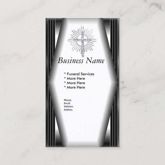 Visitekaartje Elegante Uitvaartdiensten Chrome Eli (Achterkant)