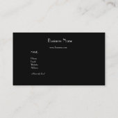 Visitekaartje Elegante Veel Parels Collage (Achterkant)