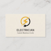 Visitekaartje elektricien | Printbaar ontwerp (Voorkant)