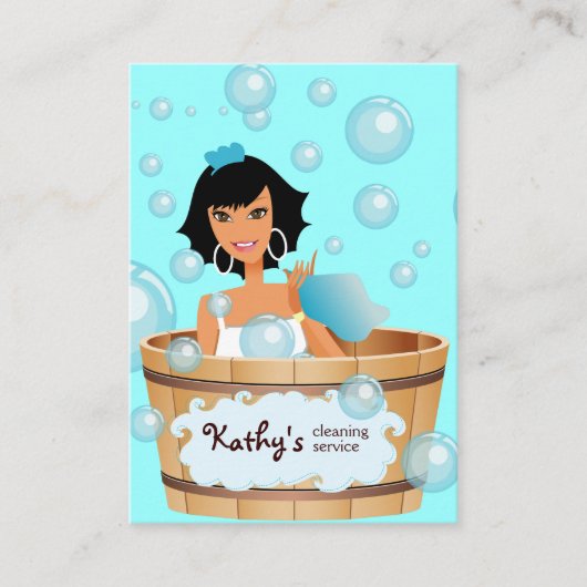 Visitekaartje Emmer bubbels blauw (Voorkant)