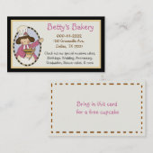 Visitekaartje en coupon voor koffiebakkerij (Voorkant / Achterkant)