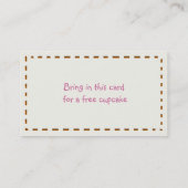 Visitekaartje en coupon voor koffiebakkerij (Achterkant)