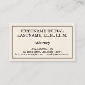 Visitekaartje  en Klassiek openbaar ministerie (Voorkant)