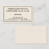 Visitekaartje  en Klassiek openbaar ministerie (Voorkant / Achterkant)