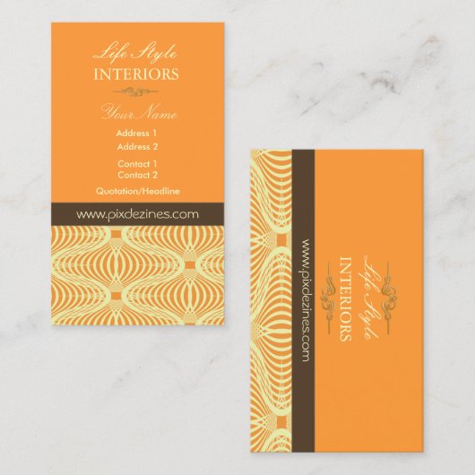 Visitekaartje en retro (Voorkant / Achterkant)